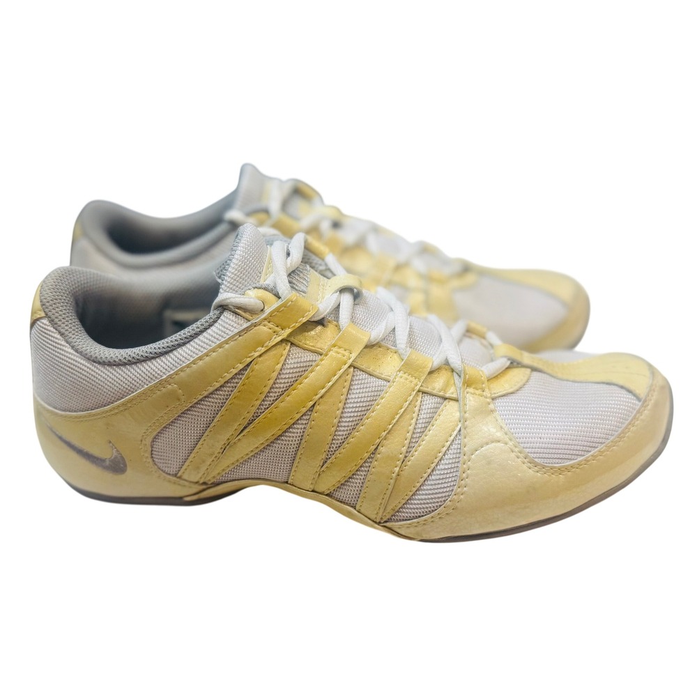 Nike VTS Training Shoes Mesh Athletic Sneakers Yellow White Womens 8 324751-102